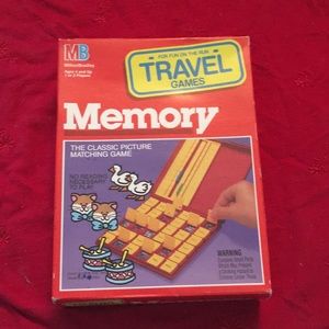 Vintage 1989 Milton Bradley travel game, Memory